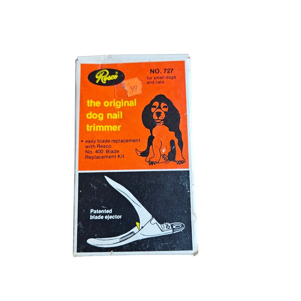 Vintage Resco No 727 Original Dog Nail Trimmer Clipper For Small Dogs and Cats